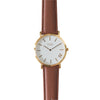 Gold | Tan Stitched Band Time IV Change Watches 