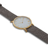 Gold | Grey Vegan Suede Band Time IV Change Watches 