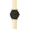 40mm Black | Cream Stitched Band Time IV Change Watches 