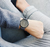 Black | Grey Stitched Band Time IV Change Watches 