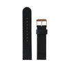 20mm Pinatex Band (Black) Time IV Change Watches Rose Gold 