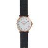 Rose Gold | Pinatex Band (Black) Time IV Change Watches 